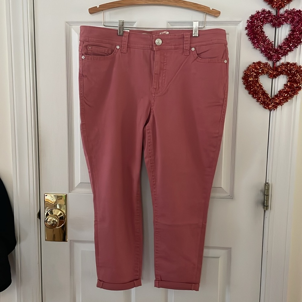 Seven7 Women's Dusty Rose Skinny Jeans